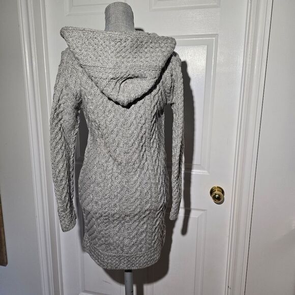 ARAN MOR wool Knit Duster Zip Up - Picture 4 of 5